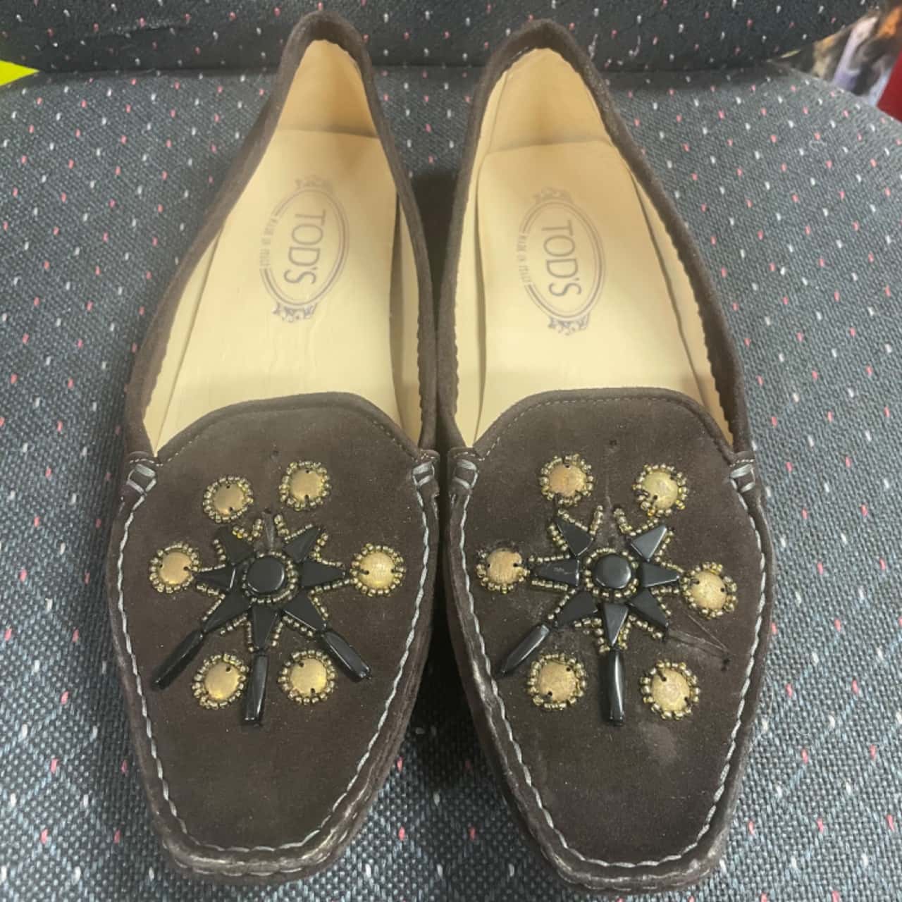 tods backless loafers