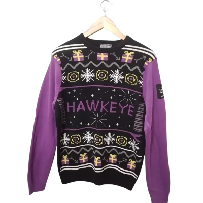Marvel Womens Size S Sweatshirt Black  / Purple 