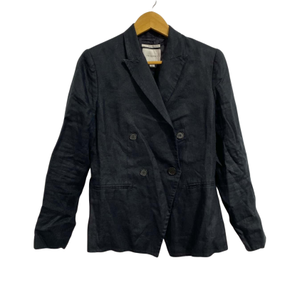 Trenery Womens  Size 10 Pure Linen black jacket 