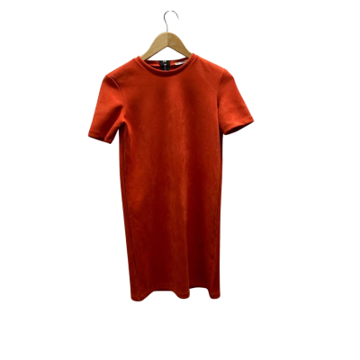 Zara Womens  Size S Orange Dress 