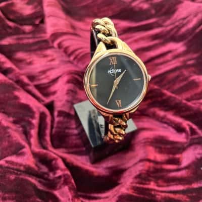 Eclipse Rose Gold Toned Chain Link Watch 