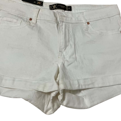  KK Womens  Size 6 Denim Shorts White 