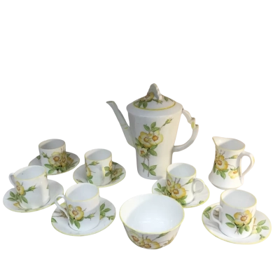 Vintage Royal Albert Crown China Wild Rose Set as pictured