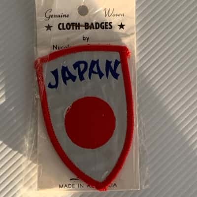 Vintage JAPAN Souvenir Cloth Patch - Nucolorvue - Factory Sealed