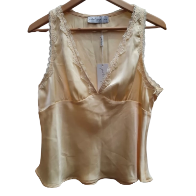 New With Tags PETAL + PUP Lemon Colour 'Kelso' Top in Size M ORRP $86.95 AUD