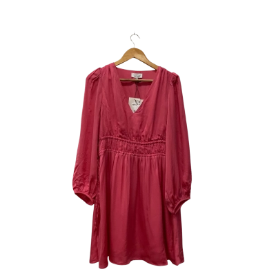 Paris Atelier Womens  Size 12 Midi Dress Pink  