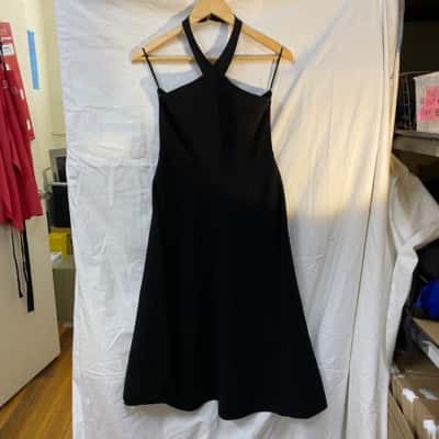 Michael Kors Womens  Size 6 Halter Neck Dress Black  