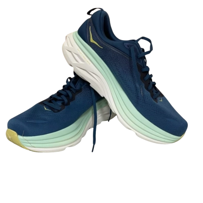 HOKA ONE ONE Mens  Size 11.5 Trainers Blue / Green / White 