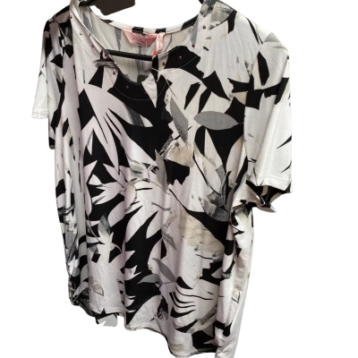 Millers Womens Short Sleeve Top Black  / Floral / White 