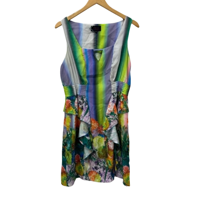 Wayne Cooper Womens  Size 12 Sleeveless Dress  Multicoloured 