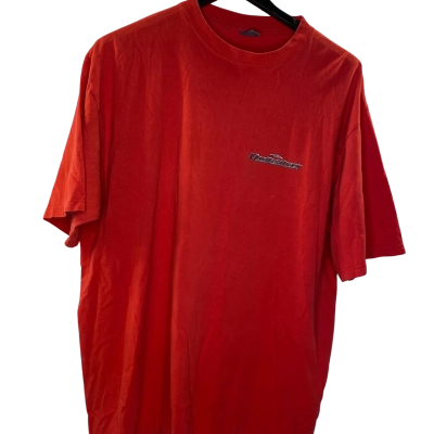 Quiksilver Mens  Size XL Short Sleeve Shirt Red 