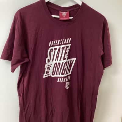  Mens  Size L Maroon State of Origin tshirt