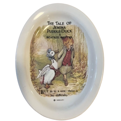 Beatrix Potter/Jemima Puddle-Duck trinket dish.