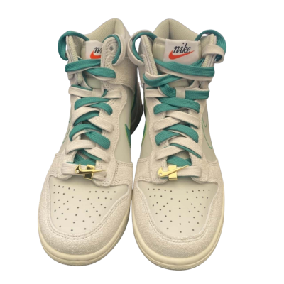 Nike Unisex Size 4.5 Sneakers Green / Light Grey 