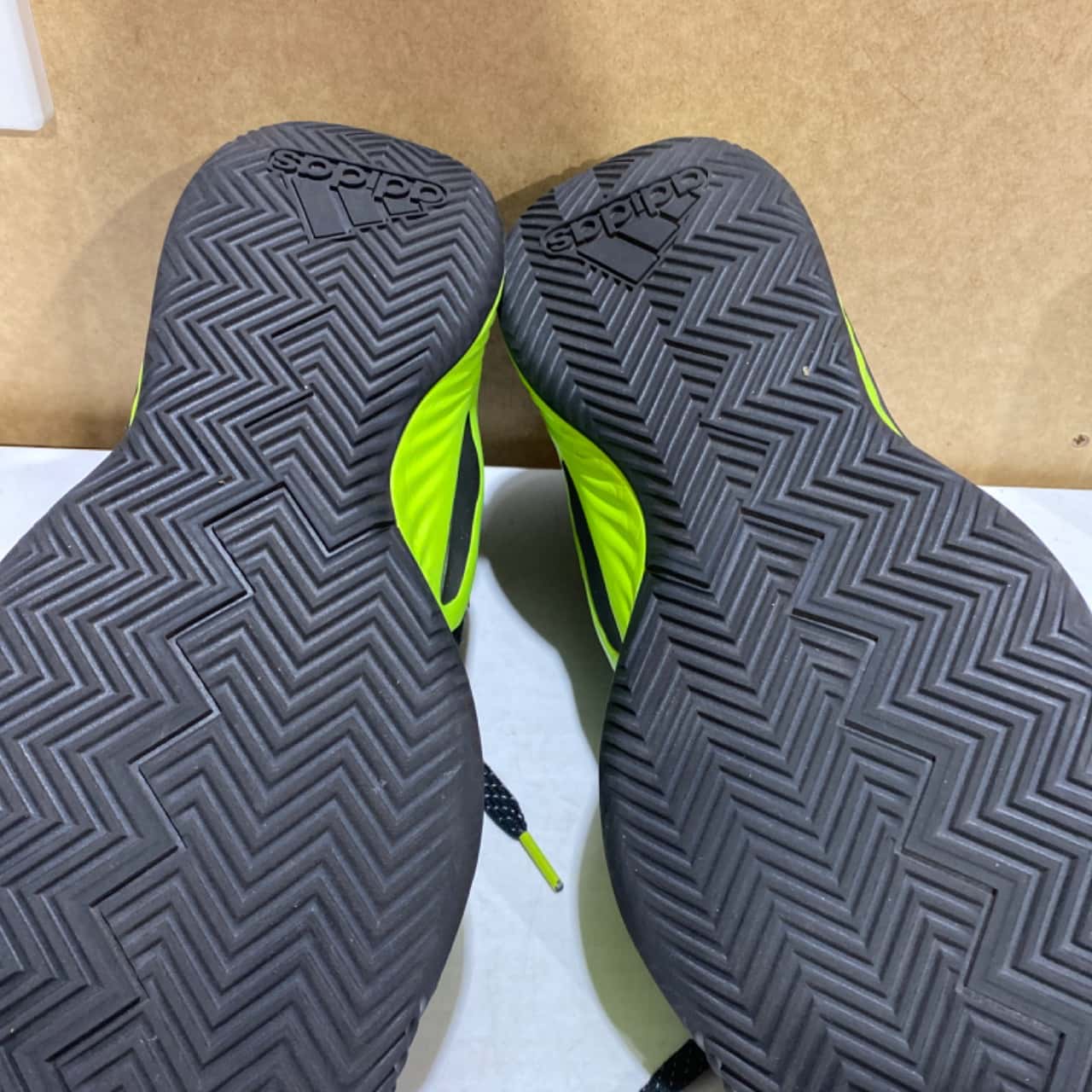 Adidas Mens Runners Size 11.5 Black / Green (s)