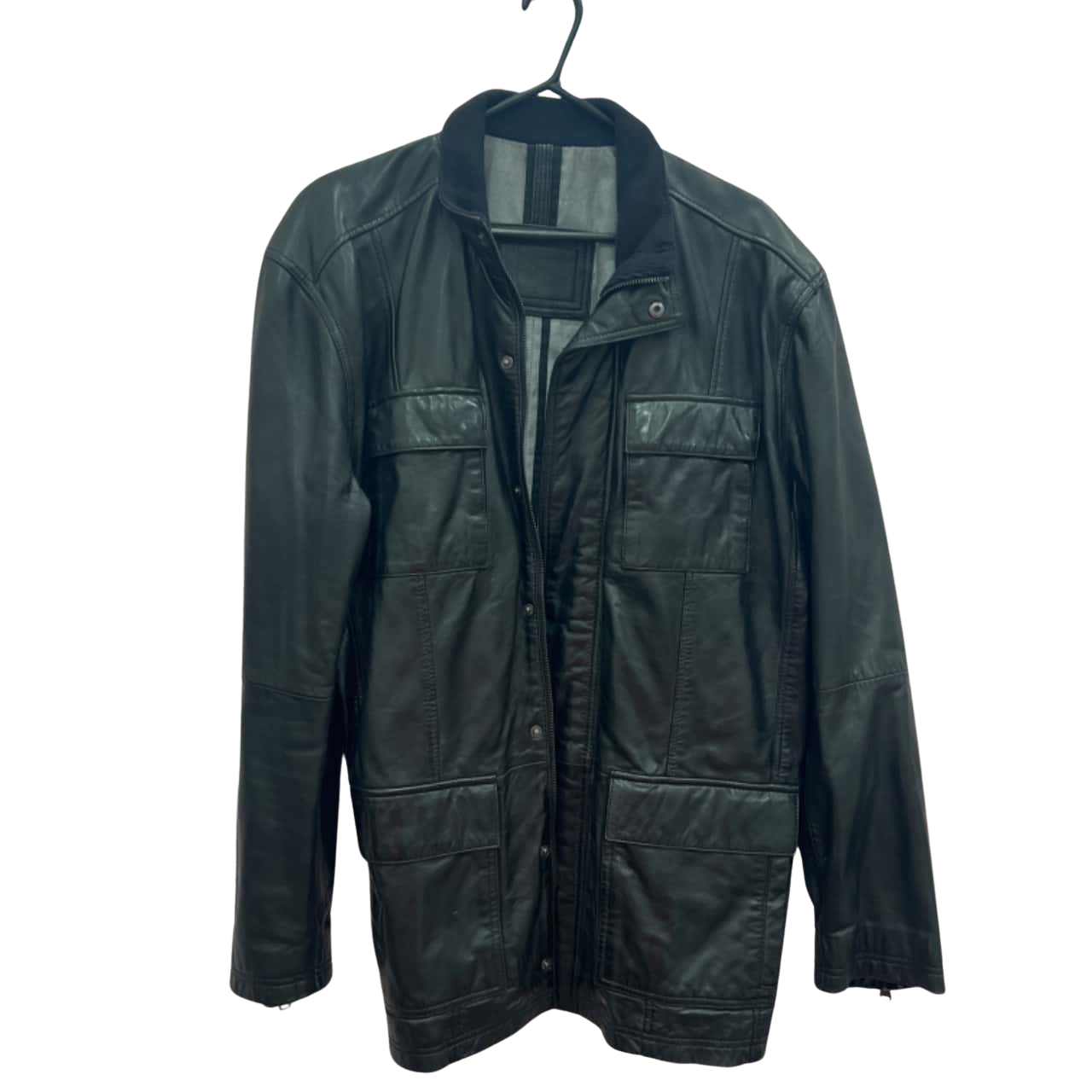 Gazman Mens Geunine Leather Black Jacket