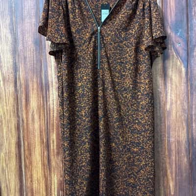 City Chic  Size L Animal print dress new 