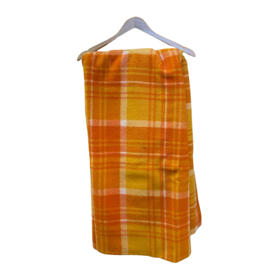 Orange Woollen Blanket. 