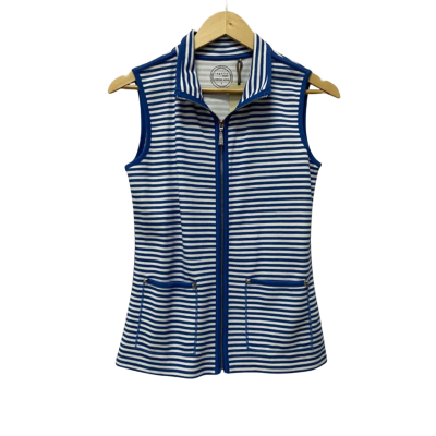 Regatta Womens  Size 8 Vest Jacket Blue / Striped / White 