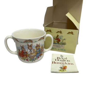 Bunnykins christening mug