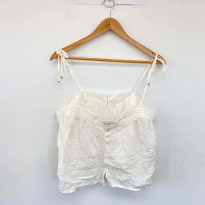 Kivari Ivory Astrid Cami Top  Size 12 