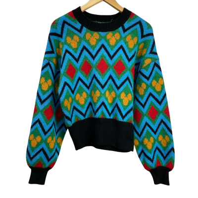 Zara - Womens Mickey Mouse Disney Jacquard Knit / Jumper - Size (S-US) - Multicoloured 