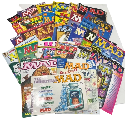 Vintage MAD Magazines Bundle of 27