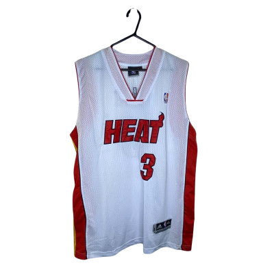 Adidas / NBA Mens Miami Heat Dwayne Wade #3 Jersey Size XXXXL Red / White 