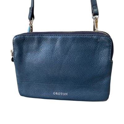 Oroton Womens Cross Body Bag Navy Blue 