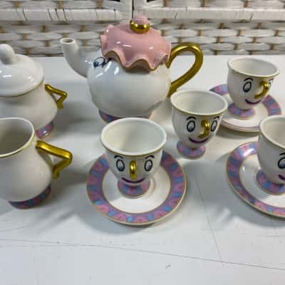 Disney Beauty and Beast Mrs.Pot and Chip Tea Cup Set