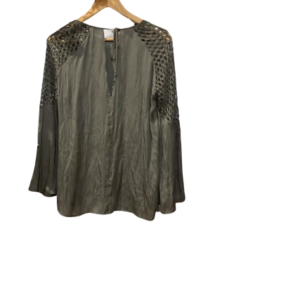 Sass & Bide Womens  Size 8 Long Sleeve Top Olive 
