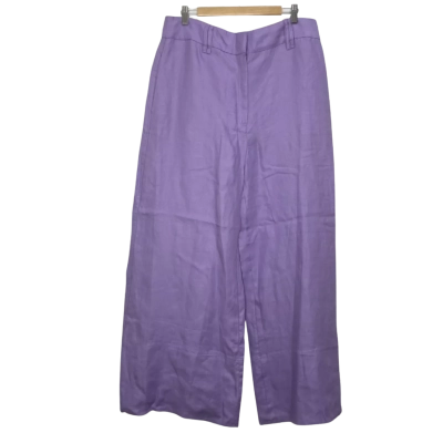 BNWT Country Road purple linen pants Size 14 