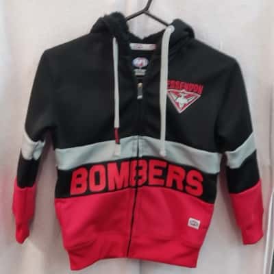AFL Kids  Size 7 Jacket Black  / Grey / Red 