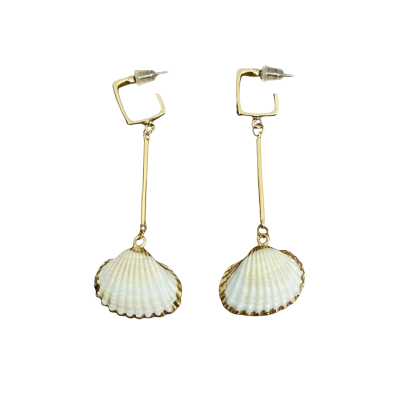 Unbranded Women's Earrings Costume Jewellery Shell Gold / Off White 
