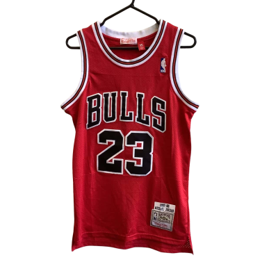 Mitchell & Ness Men's Size XS NBA Bulls Basketball Singlet  Red 