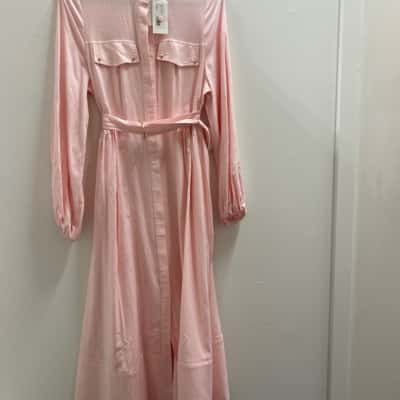 Sheike Womens  Size 8 Long Sleeve Dress Pink  