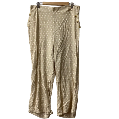 beme Womens  Size 14 Ankle Length Pants linen blend I