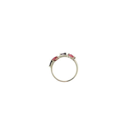 Silver S925 Ring with colourful Cubic Zirconia