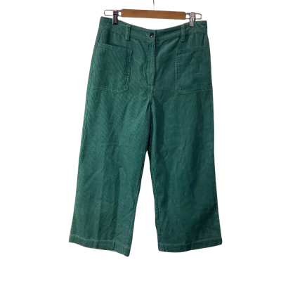 Sportsgirl Womens Size 12 Green Cord Wide Leg Pants (new)