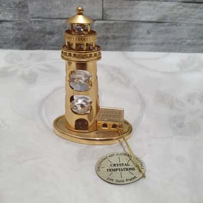 24k Gold Lighthouse Small Model