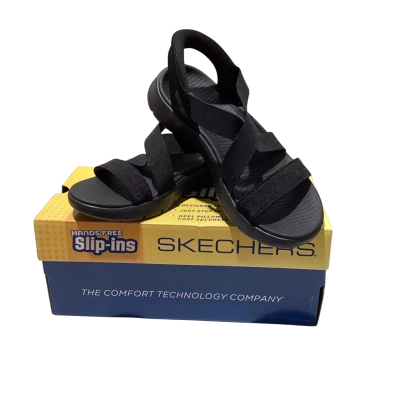  Skechers  Slip-Ins Go Walk Flex Sandal in Glimmer Black
