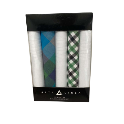  Mens Alta Linea Handkerchief Multicoloured x5