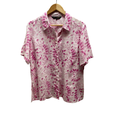 Black Pepper Womens  Size 18 Pink Floral Shirt  