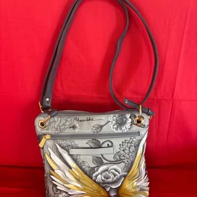  Women’s Anuschka Hand Painted Cross Body Bag 