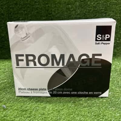 S&P Fromage 20cm Cheese Plate With Glass Dome (New in Box)