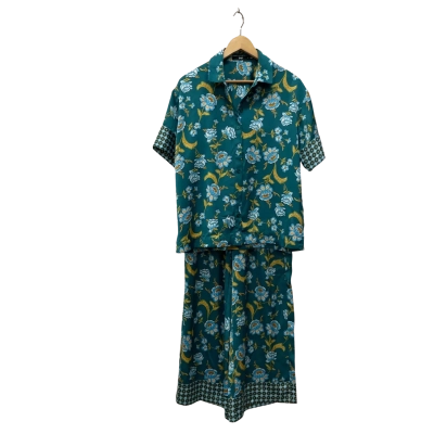 Sportsgirl Womens 2Pcs Tops & Pants   Size 6 Floral / Turquoise 