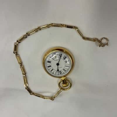  Unisex The Conductor Pocket Watch Gold 