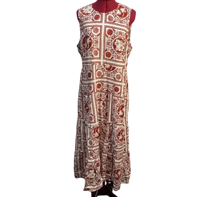 Sportsgirl Womens  Size 16 Casual Dress Cream / Rust