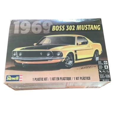 Revell 1969 Boss 302 Mustang.  Plastic Model Assembly Kit in 1/25 Scale.
