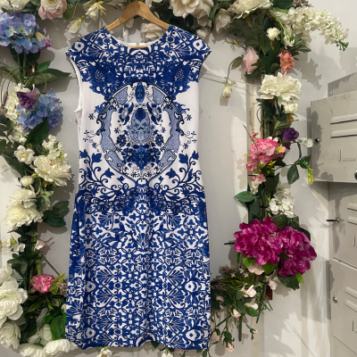 Joseph Ribkoff  Size US14 Blue dress
